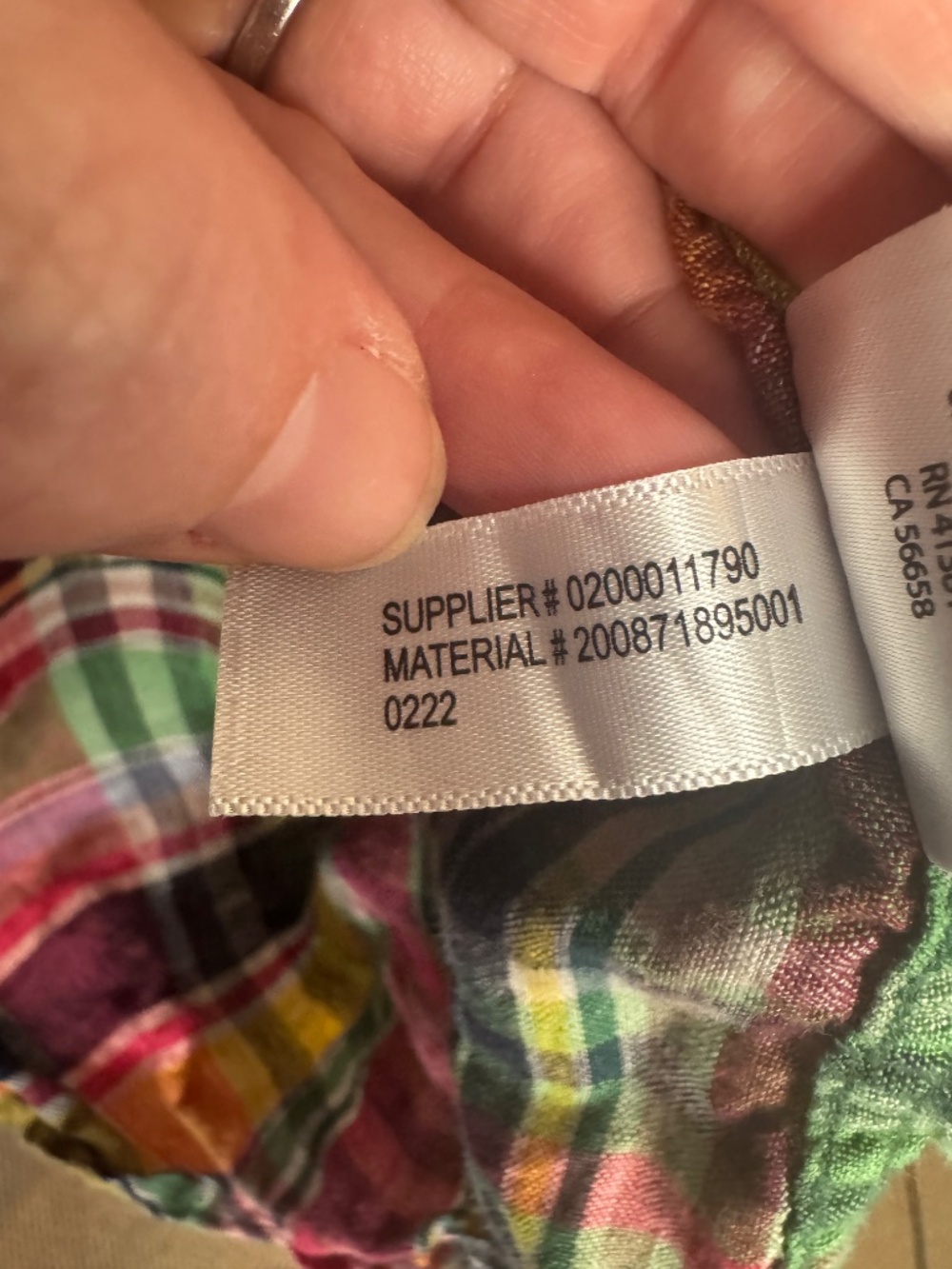 LAUREN Ralph Lauren Linen Shirt Plaid Pocket Button Down Long Sleeve Women's L - Picture 8 of 8